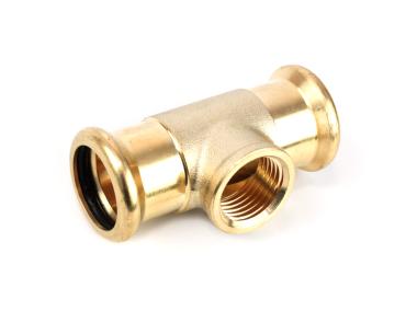 Zdjęcie: Trójnik zaciskany profil M do wody 28x1/2" gwx28 CALIDO