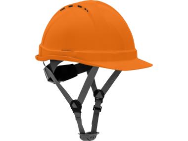 Zdjęcie: Hełm przemysłowy ochronny, wentylowany, pomarańczowy, kat. II, CE, LAHTI PRO