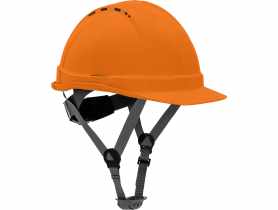 Hełm przemysłowy ochronny, wentylowany, pomarańczowy, kat. II, CE, LAHTI PRO