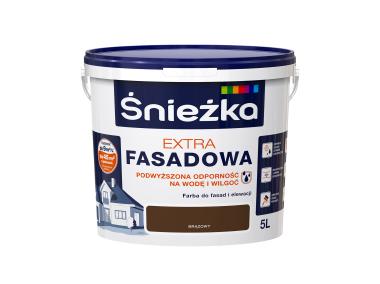 Zdjęcie: Farba Extra Fasadowa Brązowy 5L N ŚNIEŻKA