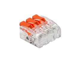 Złączka instalacyjna zaciskowa 3-przewodowa; na dowolny przewód 0,2-4mm2; IEC 450V/32A; 10 szt. ORNO