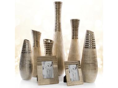 Zdjęcie: Wazon Gemma 14x50 cm złoty EUROFIRANY