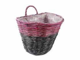 Koszyk kwietnik zawieszany na ścianę 30x25x25/32 cm TIN TOURS