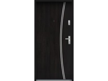 Zdjęcie: Drzwi wejściowe do mieszkań Bastion R-61 Heban 90 cm lewe ODP KR CENTER