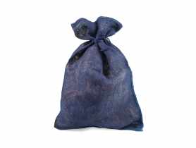 Worek jutowy 40x60 cm niebieski dekoracyjny TIN TOURS