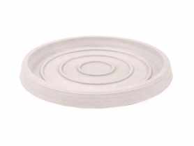 Podstawka po doniczkę 16,3x16,3x1,5 cm biała TIN TOURS
