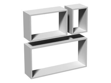 Zdjęcie: Półka modułowa prostokątna FRS 1 biała 600x380x170 mm VELANO