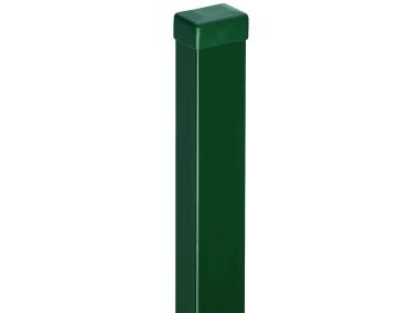 Zdjęcie: Słup ogrodzeniowy gładki 60x40x1,2 (2,00m) ocynk + RAL 6005 POLBRAM