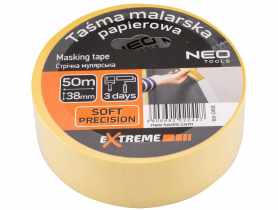 Taśma malarska papierowa 38 mm x 50 m żółta NEO TOOLS