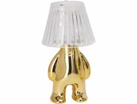 Lampka stołowa 6x12 cm złota KOOPMAN