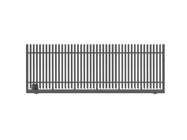 Zdjęcie: Brama przesuwna bez przeciwwagi Anika 4,00 m, 1,50 m, z zamkiem hakowym, automatem, lewa POLBRAM