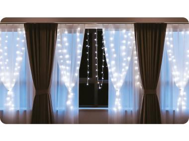 Zdjęcie: Kurtyna świąteczna LED 3x2 m barwa neutralna VOLTENO
