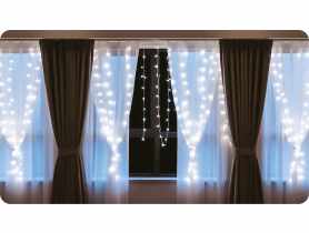 Kurtyna świąteczna LED 3x2 m barwa neutralna VOLTENO