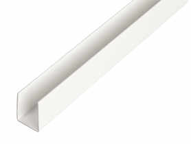 Profil U PVC biały 1000x12x10x1,0x10 mm ALBERTS