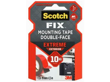 Zdjęcie: Taśma montażowa super mocna 19 mm x 1,8 m zewnętrzna SCOTCH