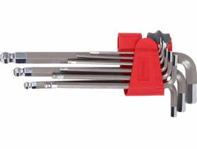 Klucze imbusowe z kulką kpl.9  szt. 1.5-10 mm, S2 PROLINE