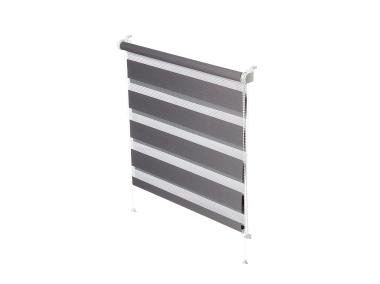 Zdjęcie: Roleta mini Zebra 724 popiel 64x150 cm GARDINIA
