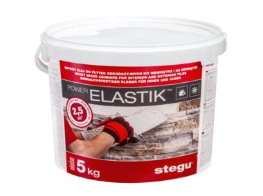 Zdjęcie: Klej do płytek dekoracyjnych Powerelastik 5 kg STEGU