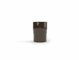 Złączka rury spustowej 63 mm ciemny brąz GAMRAT