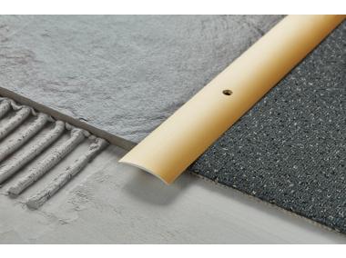 Zdjęcie: Profil progowy owalny aluminium anoda 40 mm 0,9 m szampan CEZAR