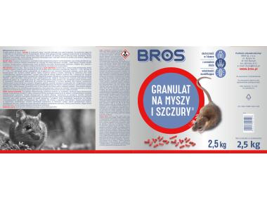 Zdjęcie: Granulat na myszy i szczury 2,5 kg BROS