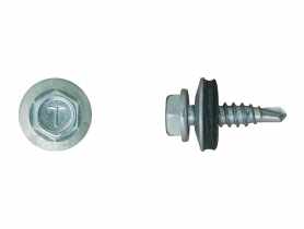Wkręt samowiercący do mocowania blach typ oc 4,8x19 mm z podkładką t14, 250 szt. KOELNER