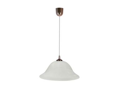 Zdjęcie: Lampa wisząca Vera miedziany 1x60 W E27 klosz alabastrowy CANDELLUX