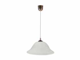 Lampa wisząca Vera miedziany 1x60 W E27 klosz alabastrowy CANDELLUX