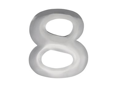 Zdjęcie: Cyfra 8 aluminiowa, chrom 37 mm METRO