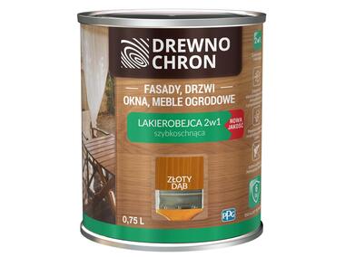 Zdjęcie: Lakierobejca 2w1 dąb złoty 0,75 L DREWNOCHRON