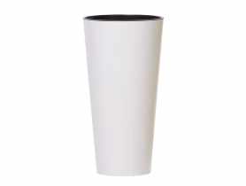 Doniczka Tubus Slimshine 20 cm biały PROSPERPLAST