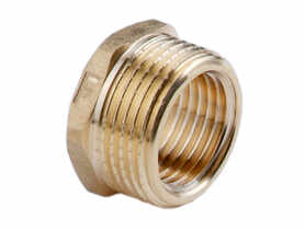 FERRO Redukcja mosiężna 6/4"x1"  żółta