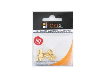 Zdjęcie: Konektor 6,3 mm złoty żeński duży LB0044 5 szt. LIBOX