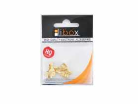 Konektor 6,3 mm złoty żeński duży LB0044 5 szt. LIBOX