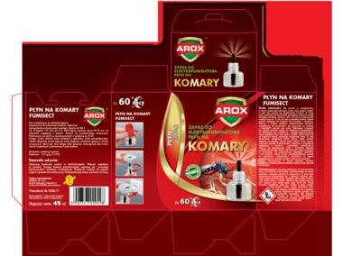 Zdjęcie: Płyn zapasowy na komary do elektrofumigatora Arox 1 szt. AGRECOL