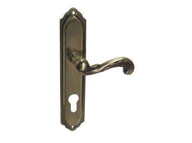 Zdjęcie: Klamka Retro na szyldzie długim Yale, 90 mm - KCR 415A KUCHINOX