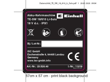 Zdjęcie: Zamiatarka TE-SW 18/610 Li Solo 2352040 EINHELL