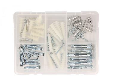 Zdjęcie: Zestaw kołków do mocowania w płycie G-K 52 elementy RAWLPLUG