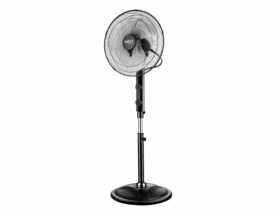 Wentylator podłogowy warsztatowy 80W, średnica 40 cm, 3 prędkości, oscylacja, pilot sterowania NEO