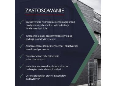 Zdjęcie: Folia izolacyjno-budowlana czarna 6x25 m - 0,5 mm TYTAN PROFESSIONAL