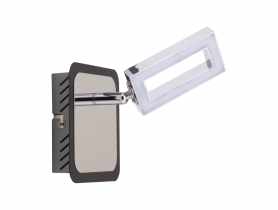 Oprawa ścienno-sufitowa SMD Led Kent 1D WW kolor chrom/wenge 6 W STRUHM