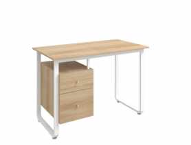 Biurko Credo dąb artisan biały TS INTERIOR