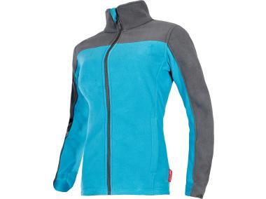 Zdjęcie: Bluza polarowa turkusowo-szara, damska, 2XL, CE, LAHTI PRO