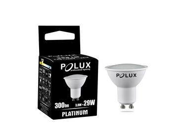 Zdjęcie: Żarówka LED GU10 SMD 3,8 W WW 300 lm Platinum POLUX