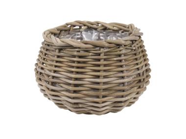 Zdjęcie: Kosz z rattanu okrągły 30x30x19 cm TIN TOURS