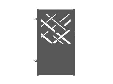 Zdjęcie: Furtka Ana 0,90 m, 1,50 m, stal ocynk+RAL7016 struktura lewa, z elektrozaczepem POLBRAM