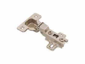 Zawias meblowy puszkowy 35 wygięty 8 drzwi półwpuszczanet + prowadnik METRO