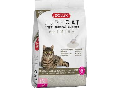Zdjęcie: Żwirek mineralny zbrylający 15 L Purecat Premium ZOLUX