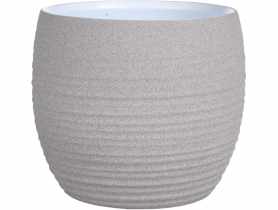 Osłonka doniczkowa 13 cm jasny grafit CERMAX