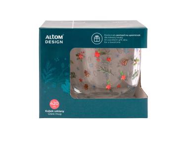 Zdjęcie: Kubek szklany Zimowe Skrzaty 420 ml dekoracja B ALTOM DESIGN